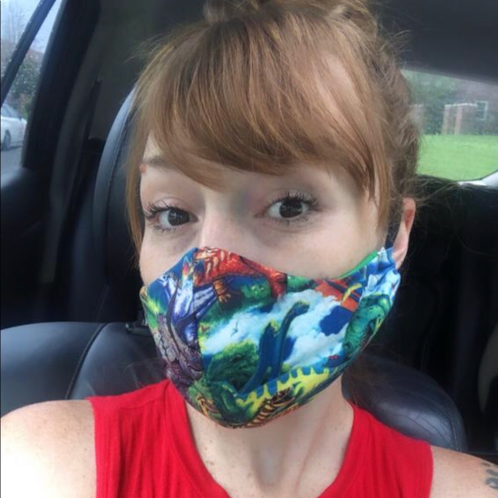 Dinosaur Face Mask Adult
